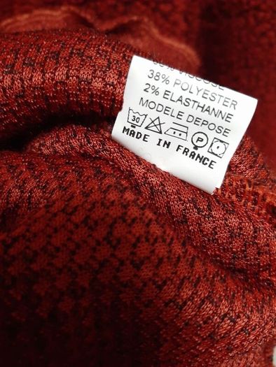Rust borg fleece tunic BN