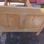 Antique  French Pine Sleigh Bed Image 2