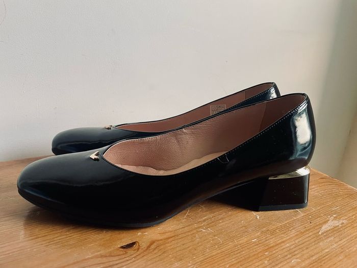 Bioeco by Arka 1927 Black Patent Leather Shoes Size 41 UK 8 Brand New