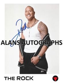 Dwayne "THE ROCK" Johnson Autograph