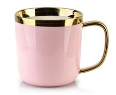 Porcelain Gold Pink Coffee Tea Mug Sammy 360ml
