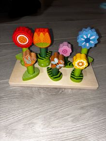 Wooden Flower set