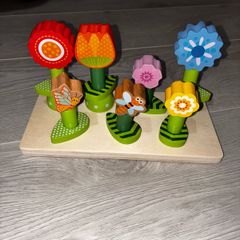 Wooden Flower set