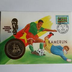 USA WORLD CUP1994 Cameroon Coin Cover Vintage