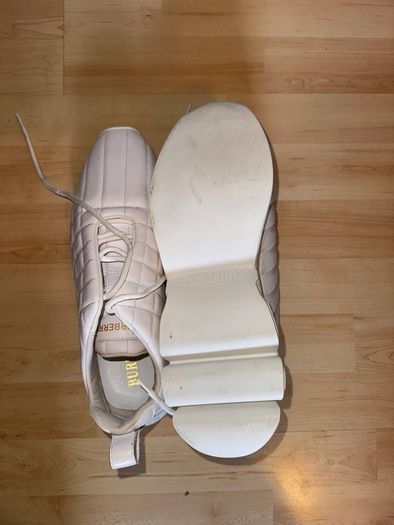 Authentic Burberry Ramsey Quilted Leather Sneakers