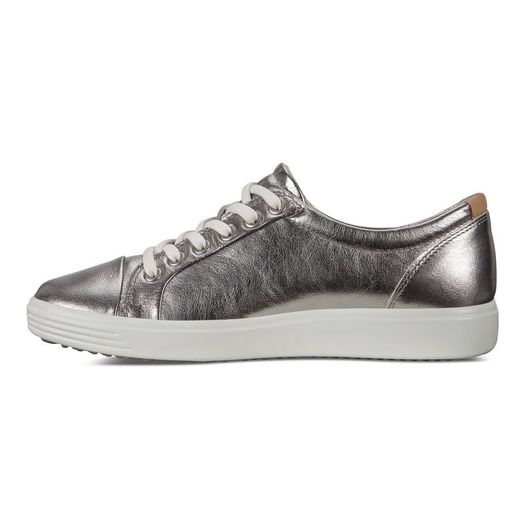 ECCO LEATHER SHOES. Ladies. EU 39 UK 6.   Colour Muted Aluminium Silver. Total comfort. 120 euro new. In very good lightly used condition.