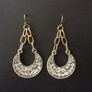Art Deco Vintage Style Crystal Statement Drop Earrings Image 2