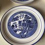 Vintage Arklow pottery "Willow " 6Dinner plate 5 Bowls Image 7