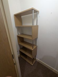 Two shelving units