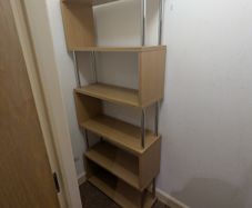 Two shelving units