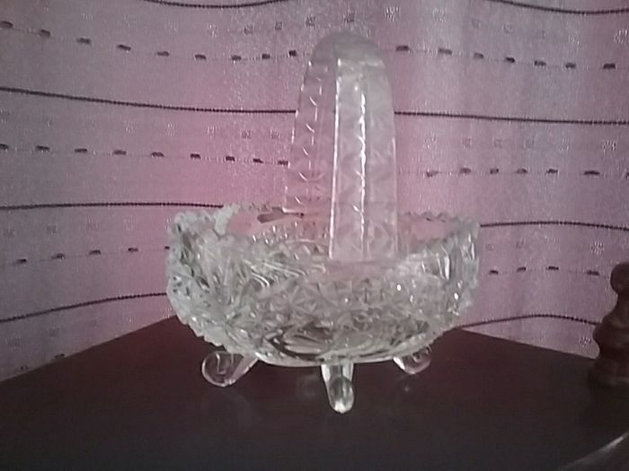 German Lead Crystal Basket/Bowl