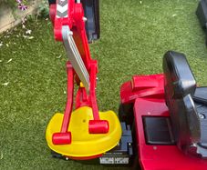Rolly backhoe for kids tractor in red