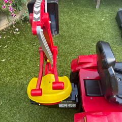 Rolly backhoe for kids tractor in red
