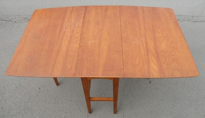 Mid-century drop-leaf dining table