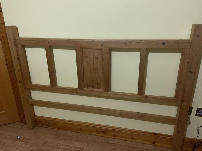 Solid pine headboard for king sized bed