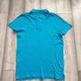 Hollister Mens Turquoise Blue Diamond Logo Polo Shirt (Size L) Image 5
