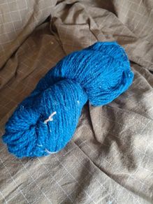 Irish DK Weight Wool Yarn Blue