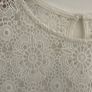 Bnwt Vero Moda top size small ivory white lace top Image 5