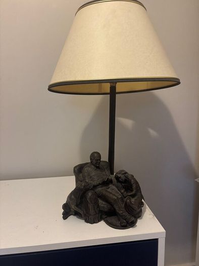 Genesis fine art bronze table lamp