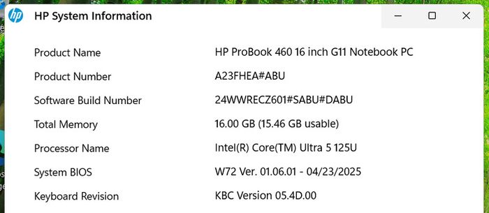 HP ProBook 460 G11 (16-inch)