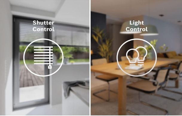 Bosch Smart Home light/shutter control II, for controlling the lighting, shutters/Venetian blinds/sun blinds, compatible with Amazon Alexa, Google Assistant and Apple HomeKit