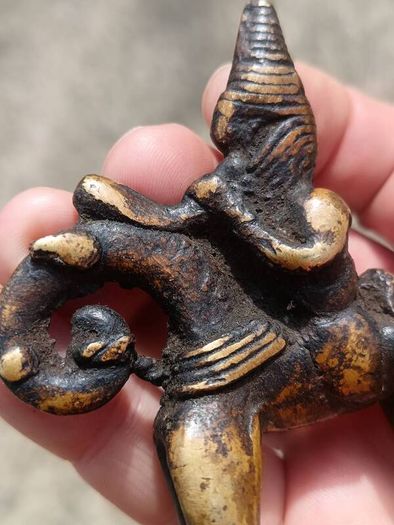2 X Sokoto 19th Century Bronze Talisman Figures