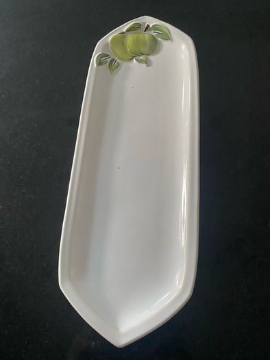 Vintage large 13 inch long Apple decorated hi Carltonware  tray