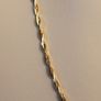 18ct Gold Plated Sterling Silver Italian Fine Twist link Chain Image 6
