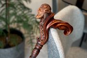 Unique Handmade Walking Stick, Viking Warrior Handle, Never Used