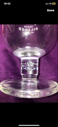 Carlsberg Pilsner pint beer glasses Brand new