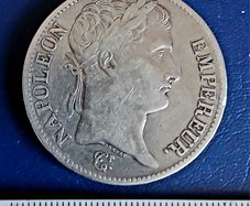 1813 (A) Napoleon Empereur, 5 Francs Silver Coin