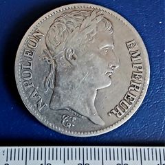 1813 (A) Napoleon Empereur, 5 Francs Silver Coin