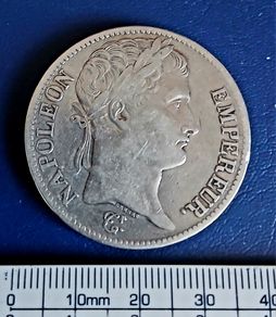 1813 (A) Napoleon Empereur, 5 Francs Silver Coin