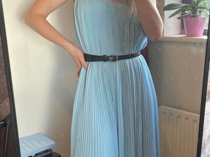 new Zara blue dress