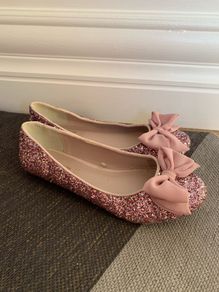 Pink Sparkly Monsoon Shoes