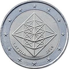 Latvia 2 Euro Commemorative Coin 2024 - Puzuris. Uncirculated.
