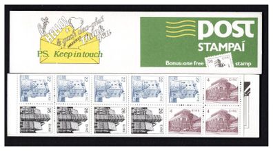 1984 Ireland IR2 Keep in Touch Definitive Stamp Booklet Mint Never Hinged (MNH). Hibernian HB24