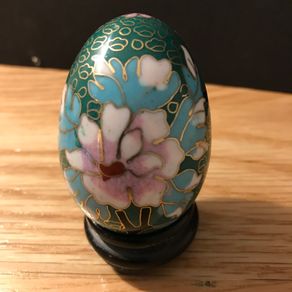 Rare vintage Cloisonne Enamel Egg