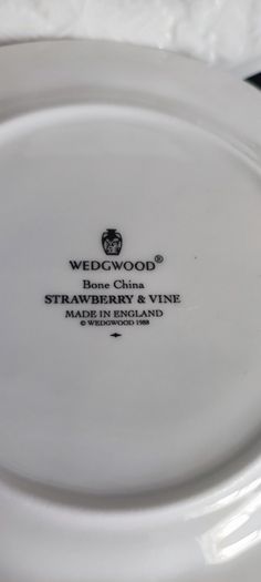 Wedgwood Strawberry and Vine Side Plates.