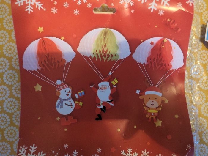 3 x Christmas decorations