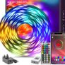 30m Led Strip Lights RGB Music Sync Color Changing, Bluetooth Led Lights with Smart App Control Remote, Led Lights for Bedroom Room Lighting Flexible Home Decoration Image 6
