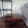 Nest of 3 mahogany tables Image 3