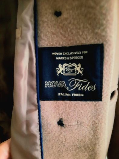 Marks and Spencer 70% wool 10% cashmere 20% polyamide coat UK size 14 in excellent condition with no issues 91cm full length and 55cm armpit to armpit see last three photos for exact measurements FREE TRACKED POSTAGE INCLUDED