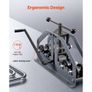 Tube Roller Bender, Max 1-1/2" Manual Tube Pipe Roller Bender with 6 Dies, 360 Copper Aluminum Pipe Bending Tool for Square, Round Tube & Flat Bar Image 6
