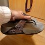 Fitflop sandal in dark silver / pewter  uk6 Image 4