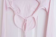 Nasty Gal Open Back Pink Top - Size 6