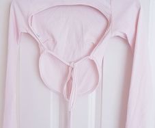 Nasty Gal Open Back Pink Top - Size 6