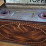 Rare Complete 1920s Halls toffee writing box tin Image 3