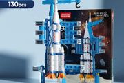 Launch Center Lunar Lander Model Building Blocks Spaceship Spaceport Figure Shuttle Rocket Bricks Construction Toys