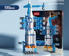 Launch Center Lunar Lander Model Building Blocks Spaceship Spaceport Figure Shuttle Rocket Bricks Construction Toys